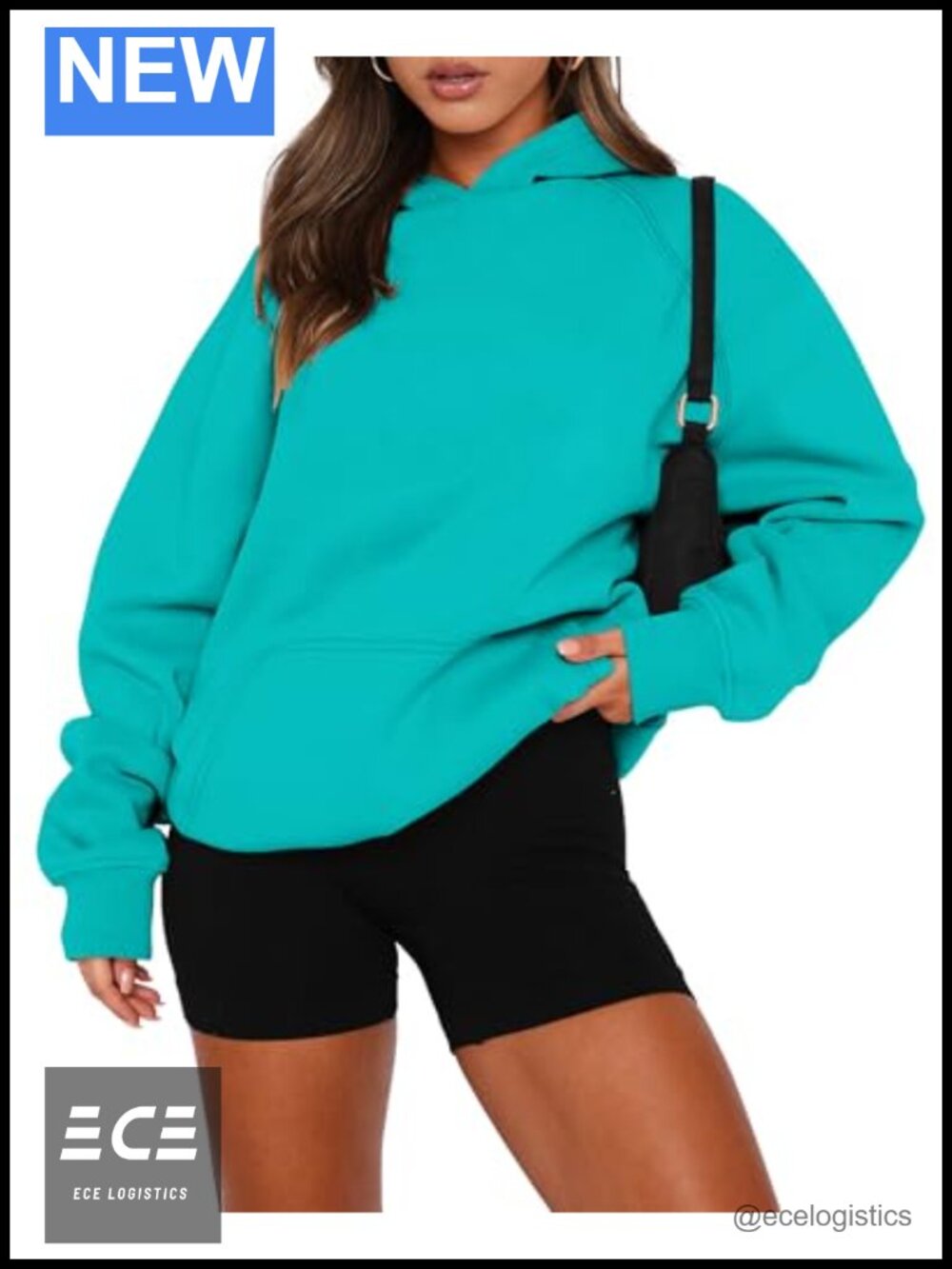 Women's Pullover Hoodie Long Sleeve Kangaroo Pocket Fleece Sweatshirt Casual